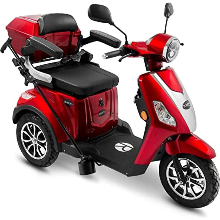 Rolektro E-Trike 25 V.3 Pro Dreirad Rot - 1000W Elektromobil - 70km Reichweite - herausnehmbarer Lithium Akku - Seniorenmobil mit Straßenzulassung – Bild 1