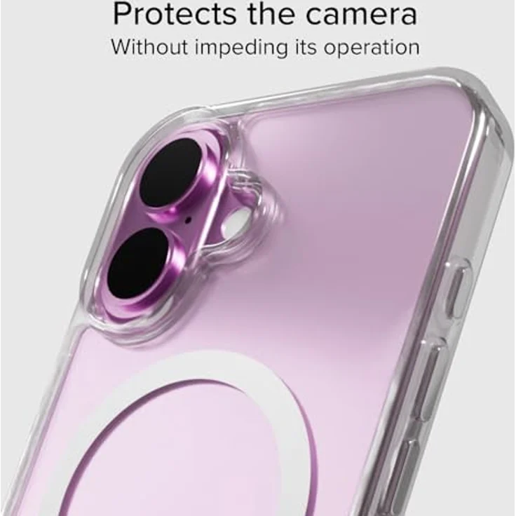 SBS Light Mag Case MagSafe Schutzhülle für iPhone 16 – stoßfest, kratzfest, transparent, schlankes Design, Schutz für Kamera, TPU-Material – Bild 4