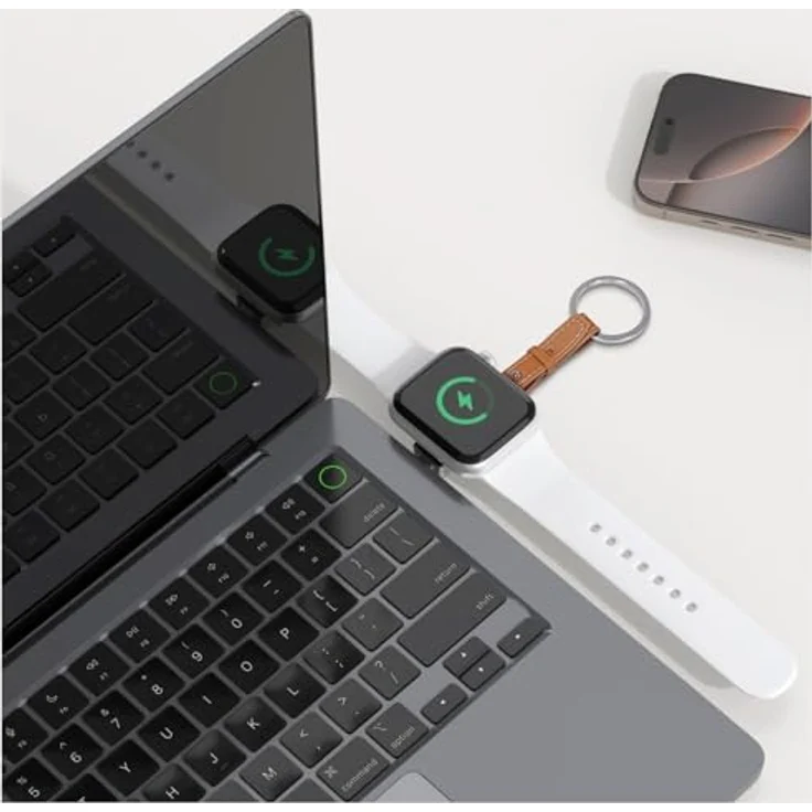 4Smarts Wireless Charger für Apple Watch, silber, kabelloses Ladegerät – Bild 8