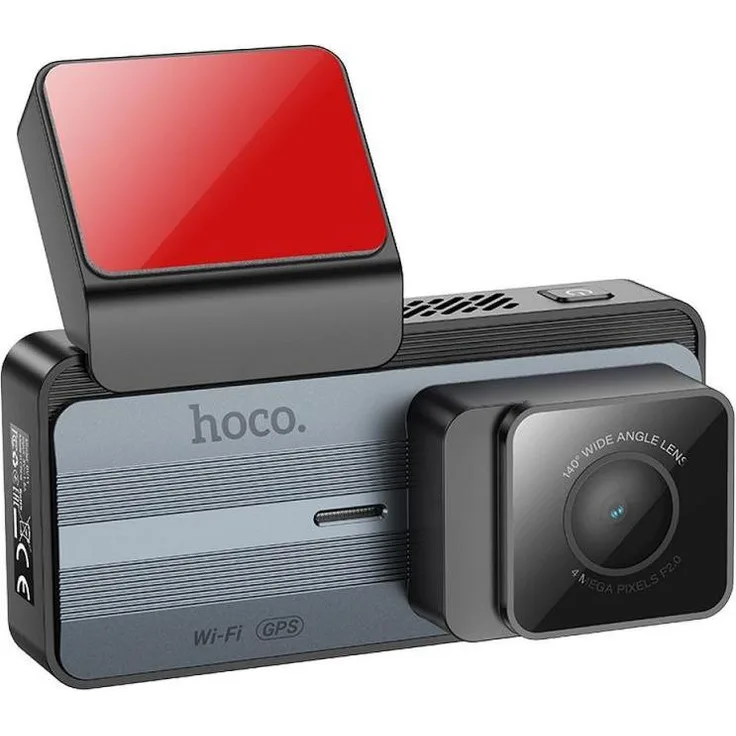Hoco DV11, Dashcam mit 3,69" Display, 2K Auflösung, GPS, Bluetooth, WLAN, silber grau