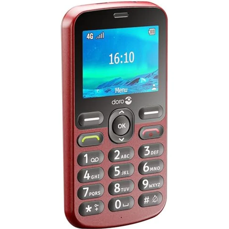 Doro 1880, Seniorenhandy ohne Vertrag, Große Tasten, Notruffunktion, Weiß – Bild 3