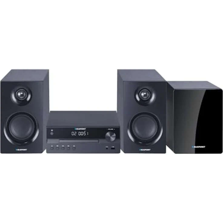 Blaupunkt BLAUPUNKT MS55SUB Micro Receiver, 2 x 30 W RMS, schwarz, mit HDMI ARC, Bluetooth, CD-Player, USB-Anschluss, Fernbedienung – Bild 1