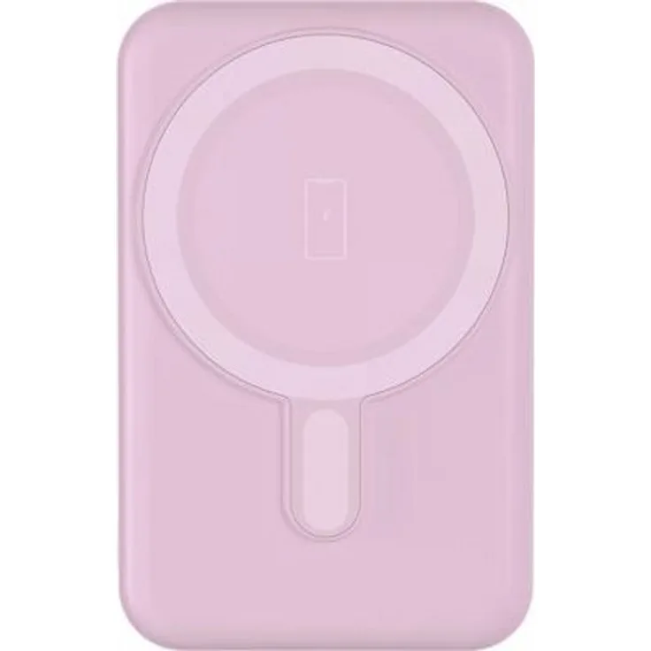 BigBen Connected, Powerbank USB A / USB-C 10W 5000mAh Induktion MagSafe kompatibel, Rosa
