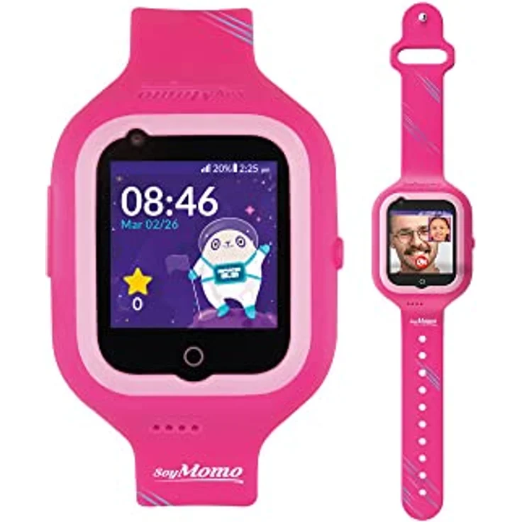 SoyMomo Space 2.0 Pink, Smartwatch für Kinder mit GPS, Anrufen, SOS-Taste und wasserdicht, 1,4 Zoll – Bild 2