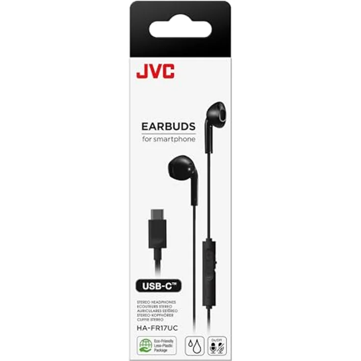 JVC HA-FR 17 USB-C In-Ohr-Kopfhörer mit Mikrofon, Schwarz – Bild 4