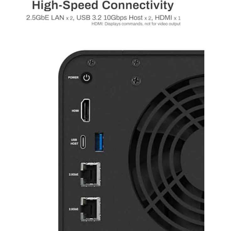 TERRAMASTER F4-424 Pro NAS Speicher - 4Bay Core i3-N305 8-Core 8-Thread CPU, 32GB DDR5 RAM, 2.5GbE Port x 2, Network Attached Storage Spitzenleistung für Unternehmen (Diskless) – Bild 4