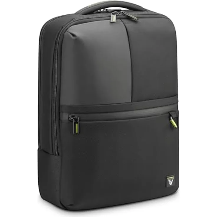 RONCATO Trial Business Rucksack mit 15,6 Zoll Laptopfach, 44x32x14 cm, 18 L, schwarz, für effiziente Reiseorganisation
