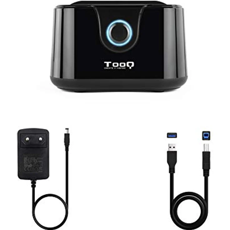 TooQ TQDS-802B - Dockingstation Anschlussbasis mit doppeltem SATA Schacht für 2,5 und 3,5 Zoll Laufwerke, USB 3.0 und USB 2.0-HOST, Offline CLONE Funktion, Farbe Schwarz – Bild 7
