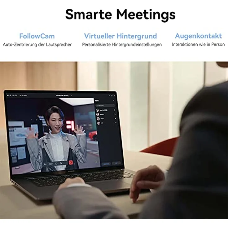 HUAWEI MateBook 16s (53013SCX) 2023 | 16" 2.5 K True-Colour-Touchscreen | 13. Generation Intel Core i9 Prozessor | 16 GB RAM | 1 TB SSD | Windows 11 | TÜV Rheinland zertifizierte Farbgenauigkeit | Space Gray – Bild 5