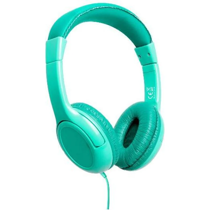 Celly KidsBeat, Stereo over-ear Kopfhörer für Kinder, max 85 dB, kabelgebunden, grün, 1,2 m kabelgebunden