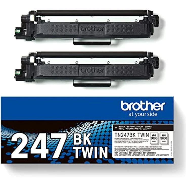 Brother TN-247 Tonerkartusche, 2 Stück, je ca. 3.000 Seiten, schwarz für ausgewählte Brother Druckermodelle – Bild 2