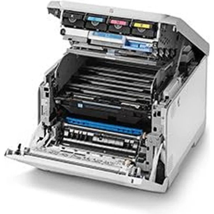 OKI C651dn Farblaserdrucker A4, Duplex, USB, LAN, 35 S/min, 1200x1200dpi, weiß – Bild 2