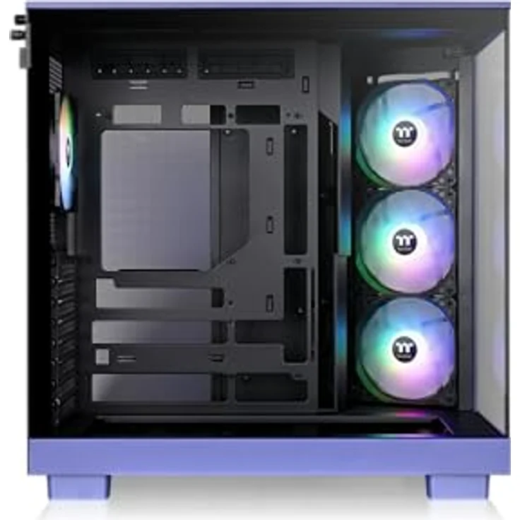 Thermaltake View 380 XL TG ARGB, Mid Tower Chassis mit Doppelkammer-Design und 4 ARGB-Lüftern, Future Dusk – Bild 3