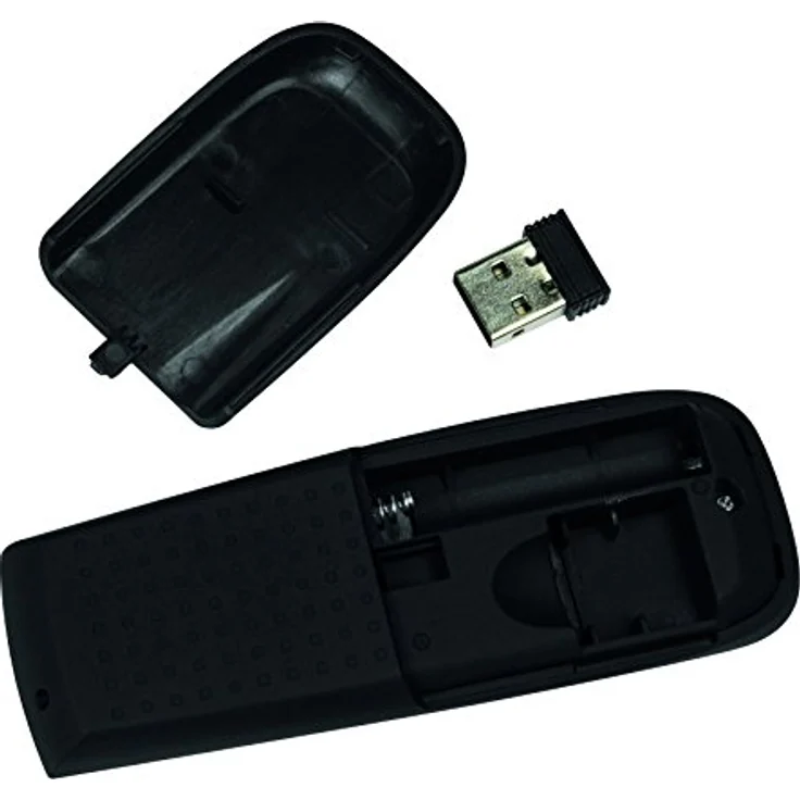 LogiLink Wireless (kabelloser) Presenter 2.4GHz mit rotem Laserpointer und Funktionstasten (Play/Stop, Lautstärke +/, Vor/Zurück, etc.), bis zu 15m, schwarz – Bild 3