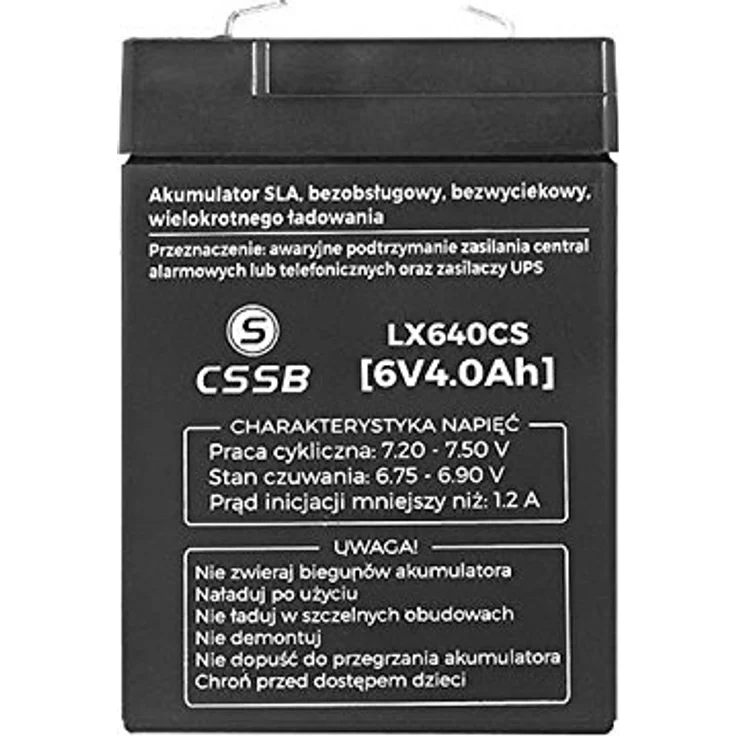 Lamex Gel Akku 6V 4Ah AGM, wartungsfrei und lageunabhängig, 99x70x48mm – Bild 2