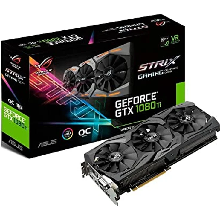 Asus ROG Strix GeForce GTX 1080 Ti OC ROG-STRIX-GTX1080TI-O11G-Gaming 11GB GDDR5X (90YV0AM0-M0NM00) – Bild 2