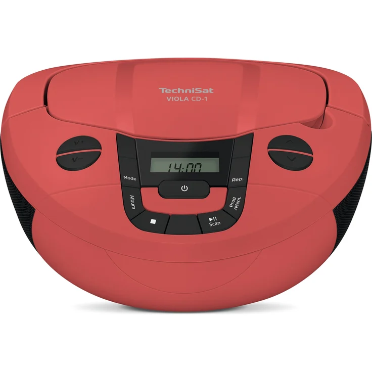 TechniSat Viola CD-1 - tragbarer Stereo CD-Player, Boombox mit Tragegriff, Bluetooth, 2 x 1 Watt