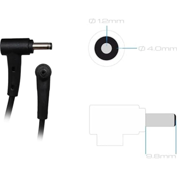 ASUS 0A001-00691800, Notebook-Netzteil mit 45 W Ausgangsleistung, schwarz, kompakte Bauweise, kompatibel mit ZenBook- und UX-Serie – Bild 3