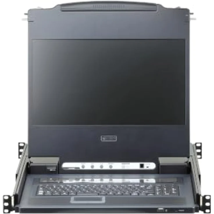 Aten CL6708MW, 8-Port KVM-Switch mit 17,3"-LCD (USB DVI) und HDCP, Schwarz – Bild 3