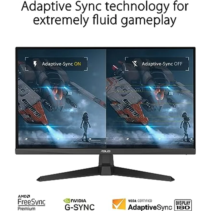 ASUS TUF Gaming VG279Q3A - 27 Zoll Full HD Monitor - Schwarz, 180 Hz, 1ms GtG, G-Sync, FreeSync Premium, ELMB, GameFast Input, Fast-IPS Panel – Bild 4