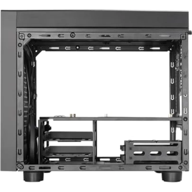 Chieftec Cube M-ATX, PC Gehäuse für Micro-ATX und Mini-ATX, Schwarz, mit 200 mm Frontlüfter und USB-3.0-Anschlüssen – Bild 3