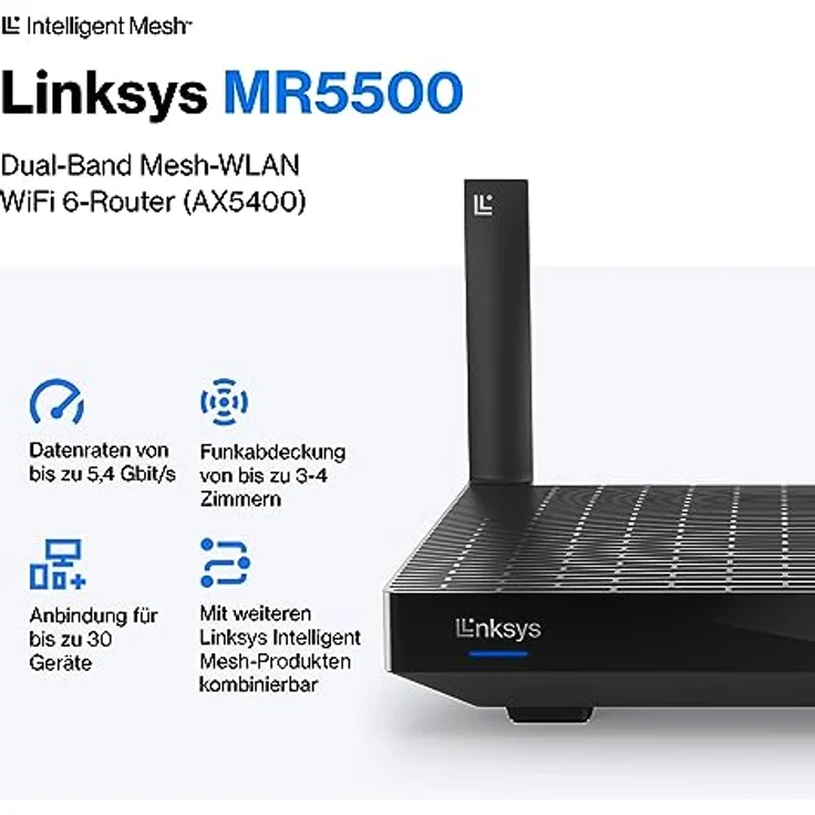 Linksys Hydra Pro 6 - Wireless Router Wi-Fi 6 – Bild 2