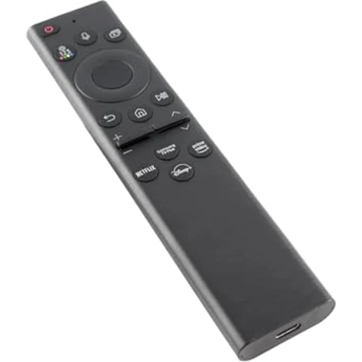 azurano Fernbedienung für Samsung BN59-01385B, BN5901385B, TM2280E - USB C/Solar/Sprach Fernbedienung - Kompatibel mit GQ43QN90 GQ43QN92 GQ43QN93 GQ43QN94 GQ55S95 GQ65S95 - Schwarz – Bild 5