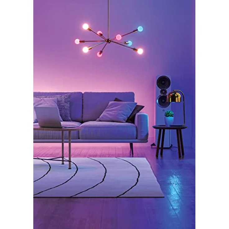 Nanoleaf Matter Essentials Glühbirne, 3 Smarten RGBW E27 LED Lampen - Matter über Thread, Bluetooth 16 Mio. Farben LED Lampen, Bildschirm Sync, Funktioniert mit Google Home Apple, Deko und Gaming – Bild 4