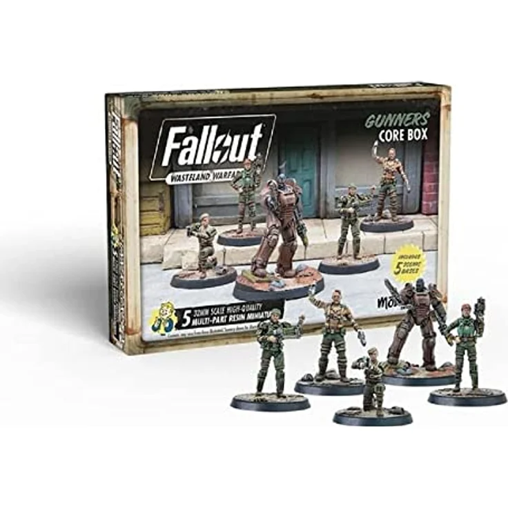 Modiphius Fallout:Wasteland Warfare - Gunners Core Box, Multi