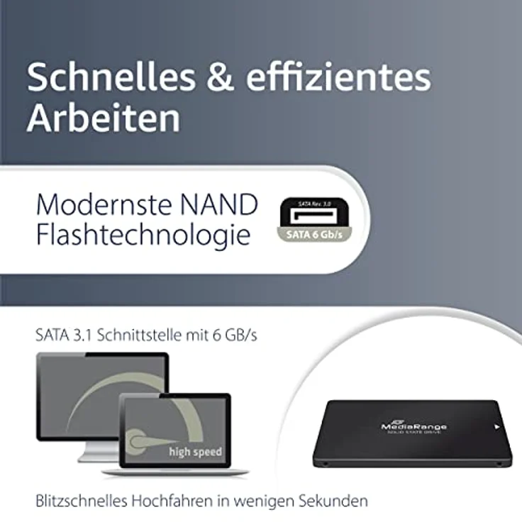 MediaRange MR1004 Internes Solid State Drive 2.5 Zoll 960 GB Serial ATA III TLC (MR1004) – Bild 3