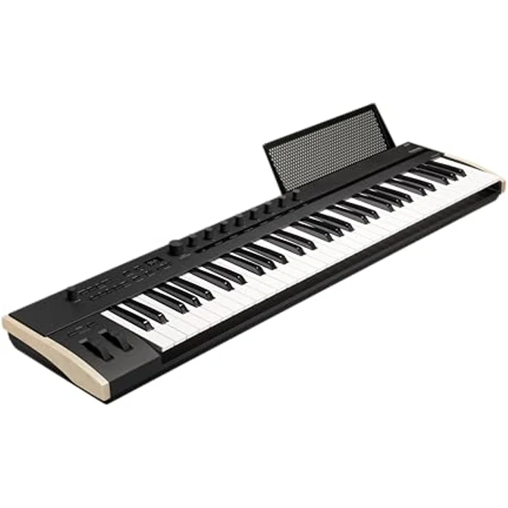KORG KEYSTAGE-61 Keystage 61 Key Poly AT MIDI Controller Tastatur – Schwarz, Halbgewichtete Tastatur mit Polyphonie und MPE – Bild 1