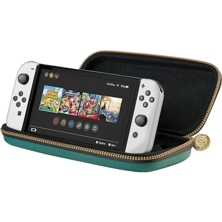 Nintendo Switch Game Traveler Zelda Tears of the Kingdom Deluxe Travel Case, grün – Bild 3