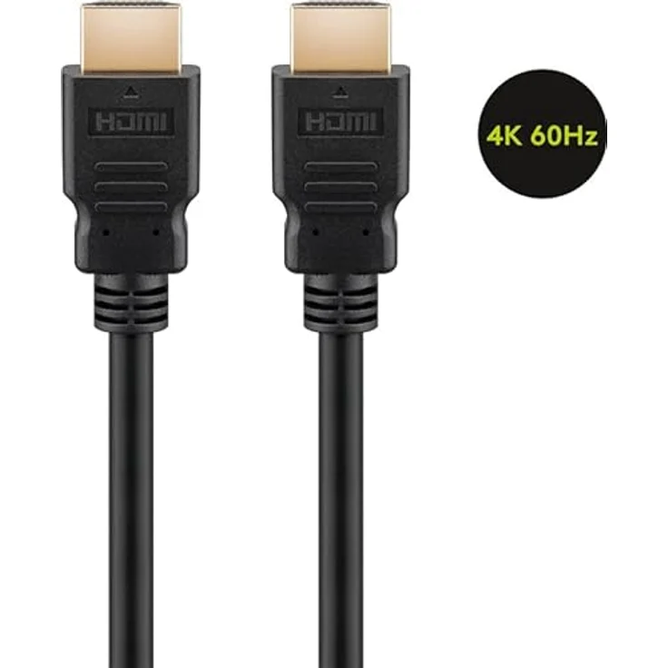 GOOBAY High Speed HDMI™ Kabel 2 m, 4K/60 Hz, mit Ethernet, vergoldete Kontakte, ideal für TV, Spielekonsolen und Streaming – Bild 3