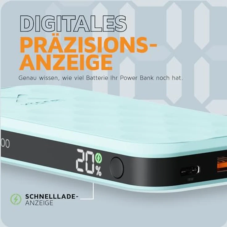 Xtorm Fuel Series Powerbank (10000 mAh, 20 W, 37 Wh), Blau - Nachhaltige mobile Energie – Bild 4