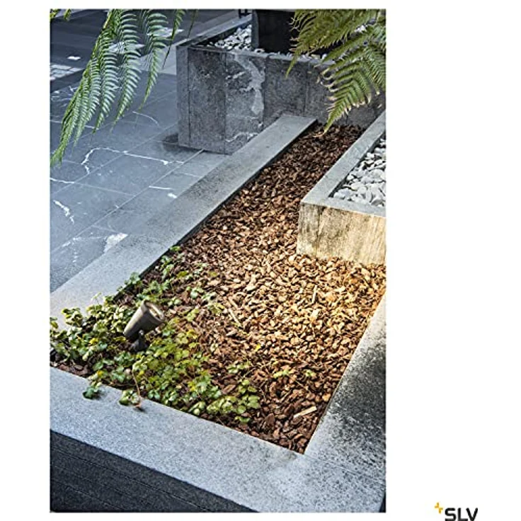 SLV Erdspiessleuchte SAMRINA SP single QPAR51 / Außenlampe für die Beleuchtung von Garten, Terrasse, Pflanzen, Wegen, Teich, LED Aussen-Leuchte, Außen-Strahler / GU10 IP65 7W schwarz, 1004757 – Bild 4