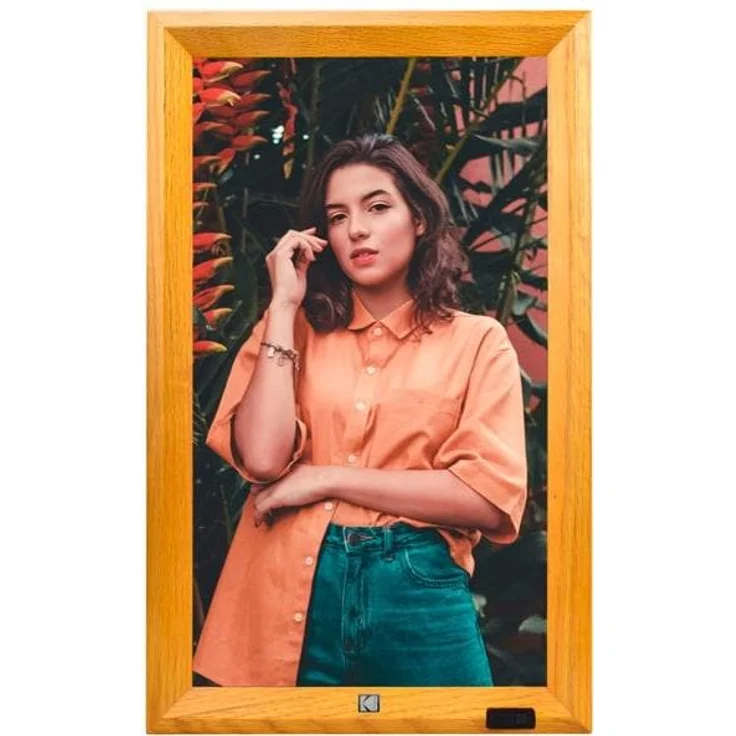 Kodak WF173V WiFi wurzelholz (17.30", 1920 x 1080 Pixel), Digitaler Bilderrahmen, Braun