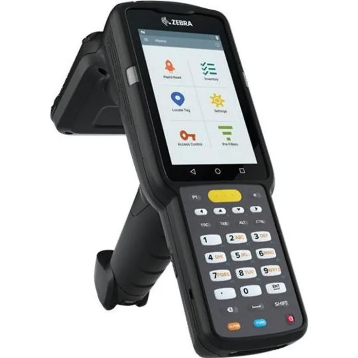 Zebra MC3330xR Handheld Mobile Computer, 10,2 cm (4") Touchscreen, 800 x 480 Pixel, 2D-Barcodes, 680 g, Schwarz