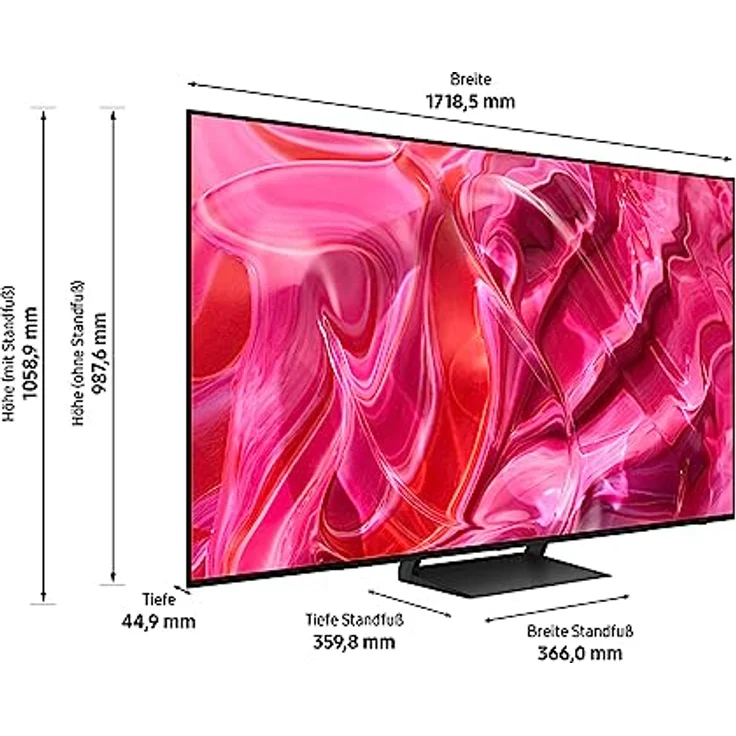 Samsung OLED 4K S90C 77 Zoll Fernseher (GQ77S90CATXZG, Deutsches Modell), Quantum HDR OLED, Neural Quantum Prozessor 4K, LaserSlim Design, Smart TV [2023] – Bild 5