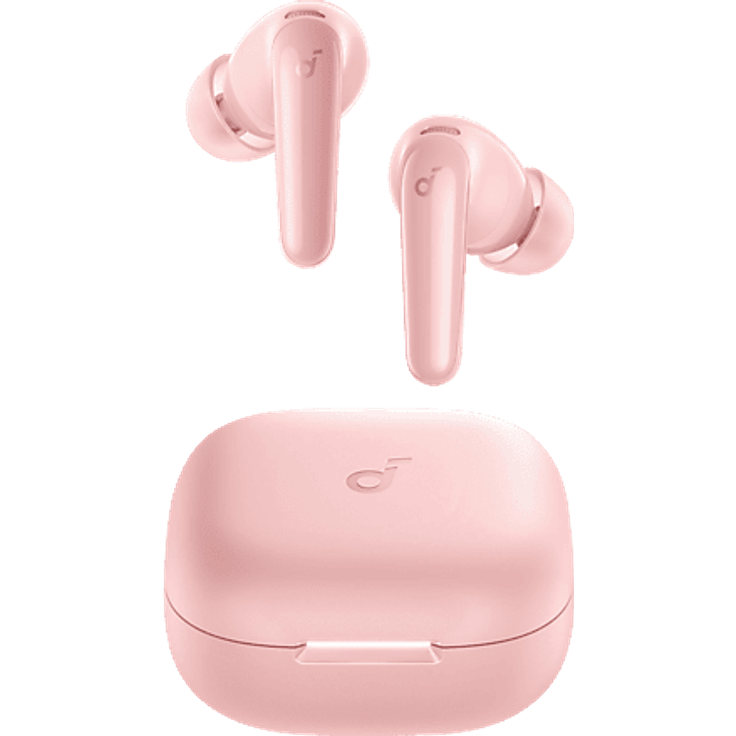 SOUNDCORE BY ANKER R60I, In-ear True Wireless Kopfhörer mit adaptivem Noise Cancelling - Rosa, 50h Akkulaufzeit, Hi-Res Sound, Echtzeit-Übersetzung