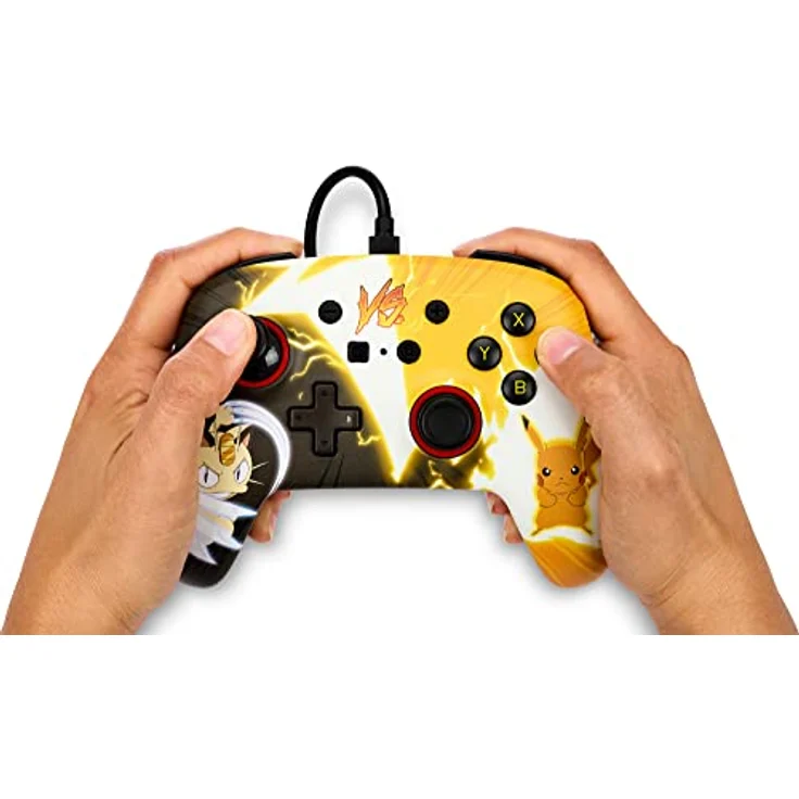 PowerA Verbesserter kabelgebundener Controller von PowerA für Nintendo Switch – Pokémon: Pikachu vs. Meowth – Bild 2