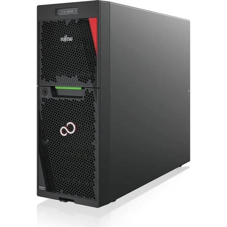 Fujitsu PRIMERGY TX1330M6, 8x3,5'' PC-Gehäuse, Intel Xeon 6C/12T, 32 GB DDR5, RAID EP 3252-8i, schwarz