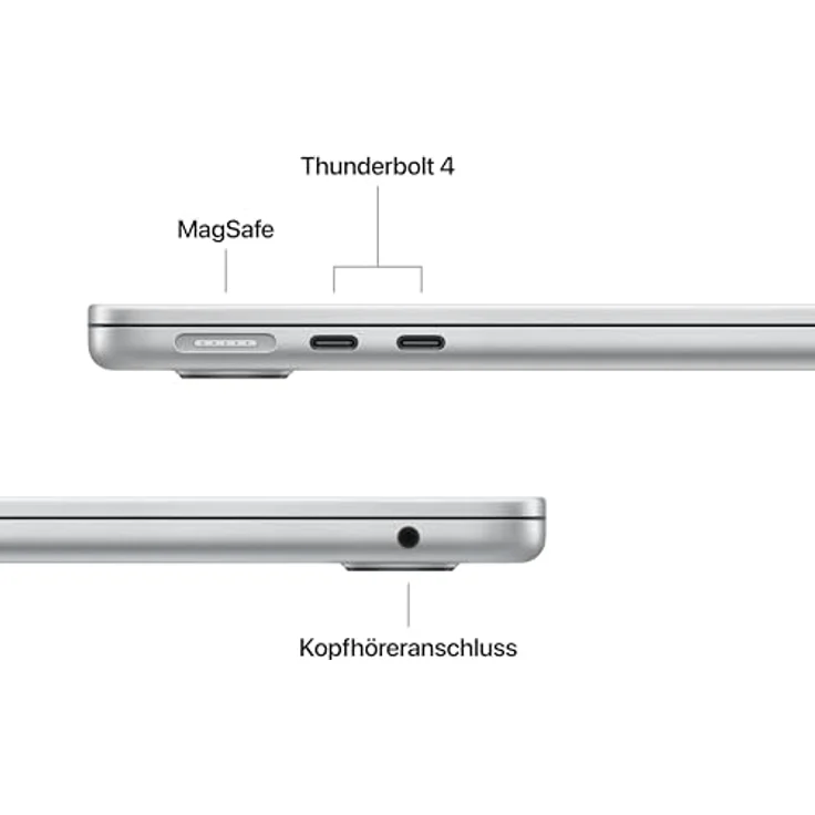 APPLE MacBook Air (2026) - 13,6 Zoll, Apple M5, 16 GB RAM, 512 GB SSD, Silber, macOS – Bild 5