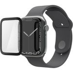 Hama Super Hybrid Schutzglas für Apple Watch 10, 46 mm, kratzfester Display-Schutz, transparent, Full-Cover-Vollschutz, nachhaltige Herstellung