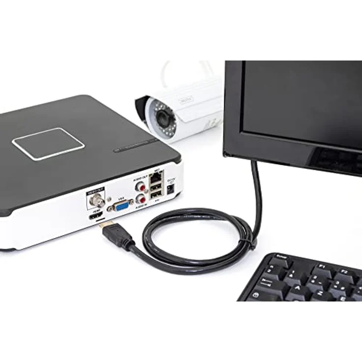 DIGITUS HDMI-Kabel 3-m - 60 Hz Ultra-HD 4K - Für Monitor-Anschluss & Fernseher DVB-T Receiver - High-Speed - Schwarz – Bild 6