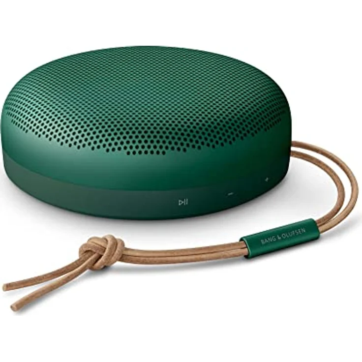 Bang & Olufsen Beosound A1 (2. Gen) – Kabelloser tragbarer IP67 wasserdichter Bluetooth-Lautsprecher mit 360° Sound + 3 Mikrofone, Alexa und USB-C Ladekabel, 18 Stunden Akkulaufzeit - Grün – Bild 1