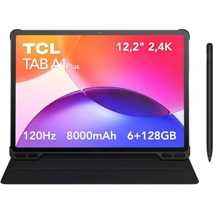 TCL TAB A1 Plus, 12.2" Tablet mit Snapdragon, 125 GB Speicher, 16 GB RAM, Wi-Fi 5, Blau