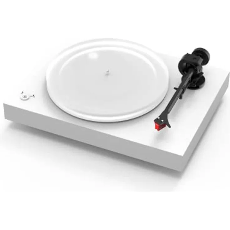 Pro-Ject X2 B, True Balanced Plattenspieler mit elektronischer Geschwindigkeitsumschaltung, Carbon Tonarm und Acrylplattenteller, inkl. Ortofon Quintet Red, Matt Weiß