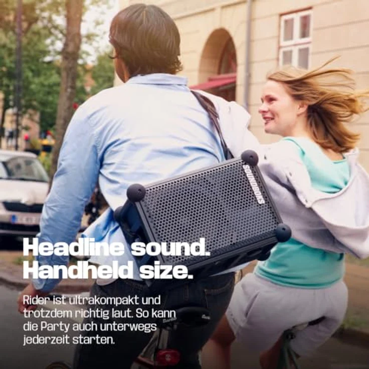 SOUNDBOKS Rider, Ultrakompakter Bluetooth-Partylautsprecher mit hoher Audiopower, Schwarz – Bild 8