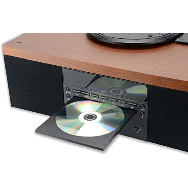 Aiwa Turntable Aiwa GRAMOPHONE WITH BT, Plattenspieler, Braun – Bild 5