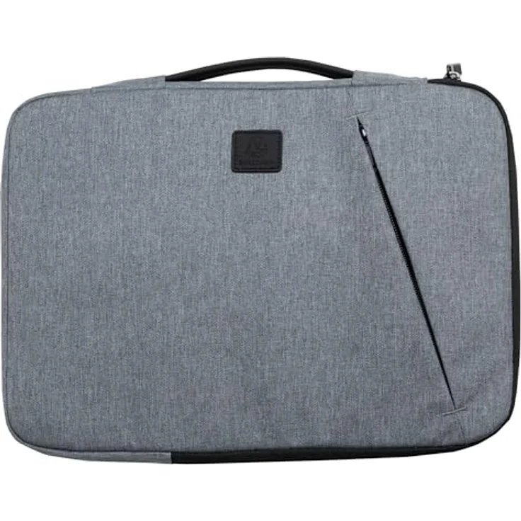 Exacompta Laptophülle business (14.02"), Notebooktasche mit Schaumstoffpolsterung und einziehbarem Griff, Grau – Bild 1